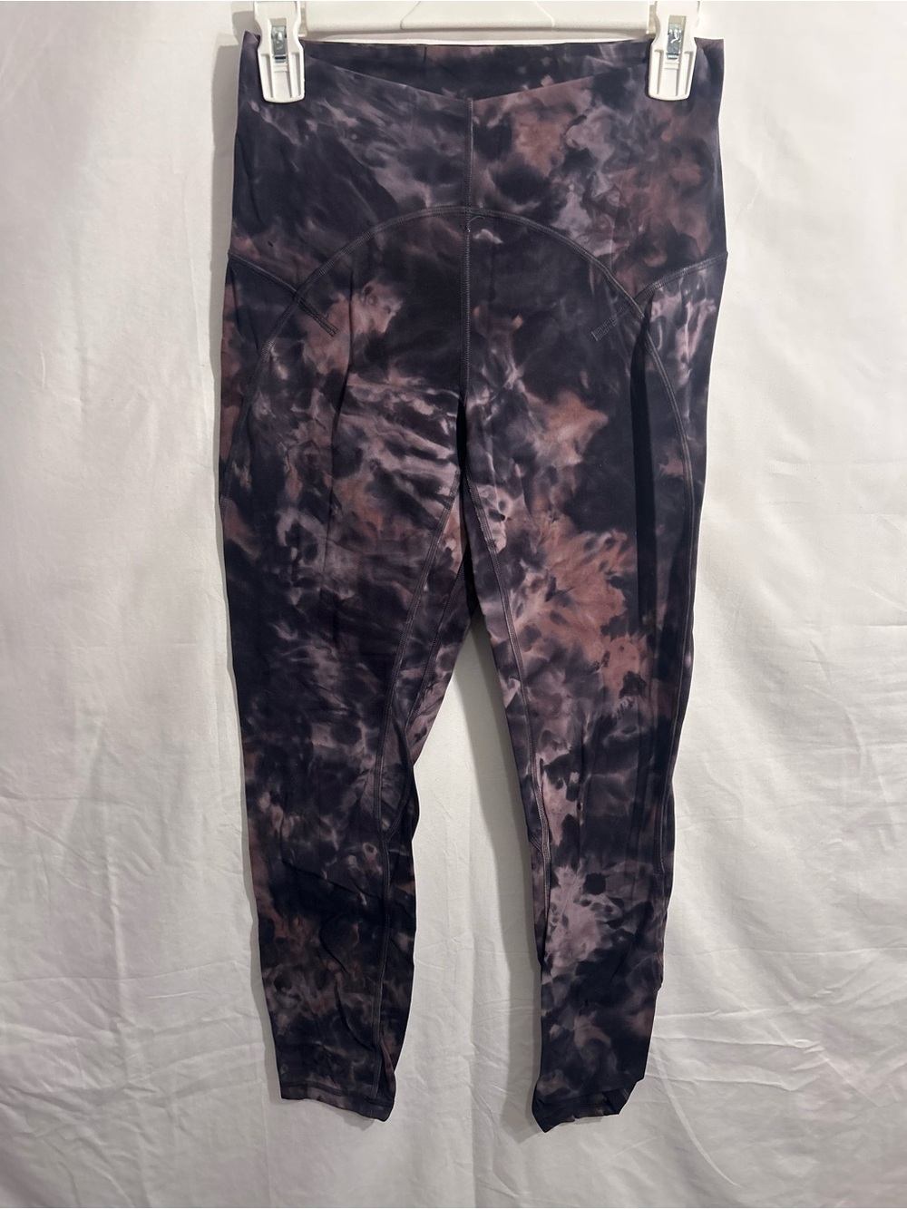 lululemon athletica Black and Brown Tie-Dye Leggings